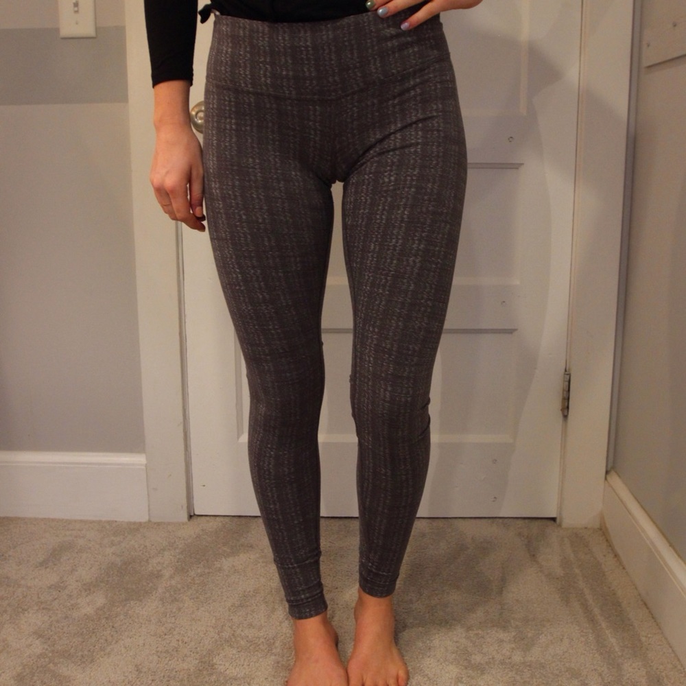 Lululemon Leggings Grey Plaid
